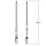 Bingfu 20-1300MHz Police Scanner Antenna 8 Section Telescopic BNC Male Compatible with Uniden Bearcat Whistler Radio Scanner Cobra Midland Portable Ham CB Radio