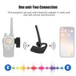 Bluetooth Wireless Two Way Radio Walkie Talkie Headset Earpiece with Finger PTT for Midland LXT80 LXT110 LXT112 LXT114 ICOM IC-F4 F20 F21 F22 F24 F25 F26 V8 V80 V80E V82 2pin wakie-Talkie
