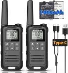 Baofeng F22 Long Range Two-Way FRS Ham Radio Walkie Talkie 22CH VOX - 2 Pack