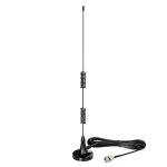 Bingfu 20-1300MHz Police Scanner Antenna Magnetic Base HF VHF UHF Two Way Ham Radio BNC Male Antenna Compatible with Uniden Bearcat Whistler Radio Shack Police Scanner