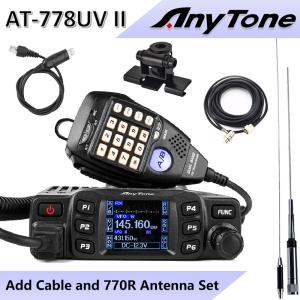 AnyTone AT-778UV II Dual Band Mobile Radio 25W VOX with Programming Cable