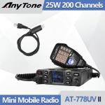AnyTone AT-778UV II Dual Band Mobile Radio 25W VOX with Programming Cable