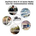 AnyTone ARES II 10 Meter Radio for Truck with CTCSS/DCS, Power output Max FM 40W