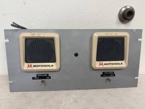 Vintage Motorola Dual Panel-Mount Speakers w/ Switches – Ham Radio Audio