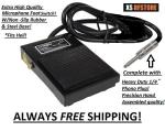 Microphone foot switch/ 6' NON-SLIP Rubber HEAVY STEEL FOR HEIL CC-1XX
