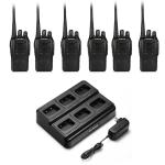 6Pack Baofeng BF-888S Two-way Radio + 6 way Rapid Charging Dock