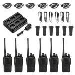 6Pack Baofeng BF-888S Two-way Radio + 6 way Rapid Charging Dock