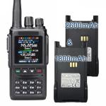 Digital Mobile Radio DMR Two-Way Radio, VHF UHF Dual Band Radio w/ 2 Batteries, 10k Talk Groups with 500k Digital Contacts, Ideal for Commercial & Outdoor Use
