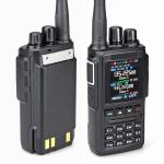 Digital Mobile Radio DMR Two-Way Radio, VHF UHF Dual Band Radio w/ 2 Batteries, 10k Talk Groups with 500k Digital Contacts, Ideal for Commercial & Outdoor Use