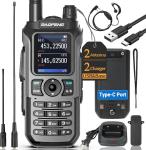 Police Fire Radio Scanner Handheld Transceiver Portable Antenna Dual Band Radio