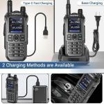 Police Fire Radio Scanner Handheld Transceiver Portable Antenna Dual Band Radio