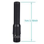 Bingfu Ham Radio BNC Male Soft Antenna 2-Pack Compatible with Uniden SR30C Bearcat BC125AT BCD436HP BC75XLT BCD325P2 Police Scanner Frequency Counter Two Way Radio