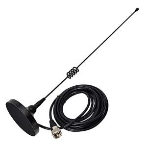 UAYESOK Magnetic Mount Mobile Antenna VHF/UHF & GMRS 136-174/400-470MHZ, Heavy Duty Magnet Base Radio Antenna for Truck Car Vehicel Home HT Repeater, for Baofeng Retevis BTECH AnyTone QYT TYT Midland