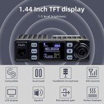Retevis RA25 Dual Band Mobile Radio, Long Range Mini Mobile Car Transceiver, 500 Channels DTMF LCD Display, 2m 70cm Mobile Two Way Radio Mobile Car Radio for Vehicle Truck Traveling(1 Pack)