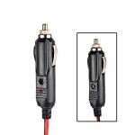 UAYESOK Mobile Radio Power Cable, T Shape 12V DC Power Cord Power Cigarette Lighter LED Lights for Icom 2730a Yaesu Kenwood BTECH uv-25x2 Anytone at-778uv Mobile Transceiver (2 Pack)
