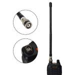 UAYESOK Handheld Cb Radio Antenna 27MHz BNC Radio Scanner Antenna Flexible Soft Whip for Cobra Midland Uniden Portable Hand Held Cb Radio