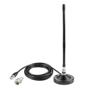 Long Range 27MHz Heavy Duty Magnetic Base Station Soft Whip CB Radio Antenna Kit for Cobra Midland Uniden Maxon President Anytone Vehicle Car Truck Mobile Handheld CB Radio Police Scanner, Eifagur