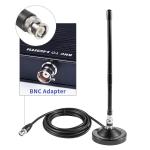 Long Range 27MHz Heavy Duty Magnetic Base Station Soft Whip CB Radio Antenna Kit for Cobra Midland Uniden Maxon President Anytone Vehicle Car Truck Mobile Handheld CB Radio Police Scanner, Eifagur