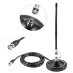 Long Range 27MHz Heavy Duty Magnetic Base Station Soft Whip CB Radio Antenna Kit for Cobra Midland Uniden Maxon President Anytone Vehicle Car Truck Mobile Handheld CB Radio Police Scanner, Eifagur