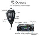 ANYSECU AnyTone AT-778UV Mobile Radio Dual Band VHF/UHF 136-174/400-480MHz Car Radio AT778 25W Walkie Talkie Black