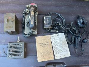 Vintage US Army Field Telephone Set TA-312/PT Military Radio Phone With Extras