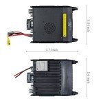 Quad Band Mobile Radio TYT TH-9800 Plus 50W Ham Radio Base Station 10M 6M 2M 70CM Amateur Transceiver for Vehicle Car Road Trip Hiking Cross-Band, Detachable Front Panel, Microphone, Programming Cable
