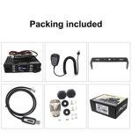 AnyTone Mini Size Dual Band Transceiver Mobile Radio VHF/UHF Two Way Radio AT-779UV for Car Vehicle Black