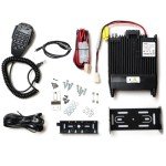 Quad Band Mobile Radio TYT TH-9800 Plus 50W Ham Radio Base Station 10M 6M 2M 70CM Amateur Transceiver for Vehicle Car Road Trip Hiking Cross-Band, Detachable Front Panel, Microphone, Programming Cable