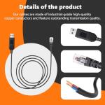 MONDGE 3.3Ft USB to RJ11 Radar Detector Power Cord - Premium Replacement Cable for Uniden R4, Escort, Radenso XP, Cobra, Beltronics, Valentine One, Compatible with Uniden Scanner & Radar Detectors