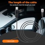 MONDGE 3.3Ft USB to RJ11 Radar Detector Power Cord - Premium Replacement Cable for Uniden R4, Escort, Radenso XP, Cobra, Beltronics, Valentine One, Compatible with Uniden Scanner & Radar Detectors