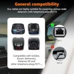 MONDGE 3.3Ft USB to RJ11 Radar Detector Power Cord - Premium Replacement Cable for Uniden R4, Escort, Radenso XP, Cobra, Beltronics, Valentine One, Compatible with Uniden Scanner & Radar Detectors