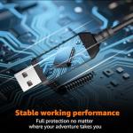 MONDGE 3.3Ft USB to RJ11 Radar Detector Power Cord - Premium Replacement Cable for Uniden R4, Escort, Radenso XP, Cobra, Beltronics, Valentine One, Compatible with Uniden Scanner & Radar Detectors