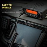 Retevis RA87 GMRS Mobile Radio, 40W Mobile GMRS Repeater, GMRS Transceiver 8 Repeater Channels Base Station, Mobile GMRS Two Way Radio for Off-Road(Black 1Pack)