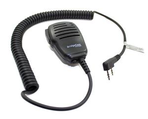 BridgeCom BCS-200 Shoulder Speaker Mic K-1 Plug IP-54 Rated for DMR and Analog AnyTone, Kenwood, Woxun Amateur Ham Business Portable Two Way Radio