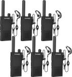 4 Baofeng T26 Walkie Talkie Long Range Rechargeable Battery Two Way Earpiece VOX