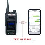 BTECH GMRS-PRO 5W Long-Range GMRS Radio – IP67 Waterproof, Bluetooth VOX, GPS, Texting, NOAA, Compass, Dual-Band Scanner, Off-Grid Location Sharing, Two-Way Walkie Talkie