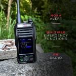 BTECH GMRS-PRO 5W Long-Range GMRS Radio – IP67 Waterproof, Bluetooth VOX, GPS, Texting, NOAA, Compass, Dual-Band Scanner, Off-Grid Location Sharing, Two-Way Walkie Talkie
