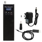 Radio Transceiver 4 Waveband Handheld Radio Receiver HF SSB QRP USDX Transceiver for Reception 0.5MHz‑30MHz Radio Communication (US Plug)