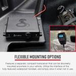 Cobra 75 All Road Wireless CB Radio - Dual-Mode AM/FM, Full 40 Channels, Bluetooth Connectivity, Digital Noise Cancellation, Waterproof, Instant Channel 9, 4-Watt Output, Easy to Operate, Black