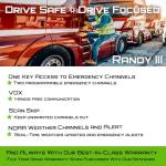 President Randy III FCC AM/FM Handheld CB Radio w/P Channels, NRC, Desktop Dock & Mobile Charge Module, 7Color Display, ASC, VOX, CTCSS/DCS, Weather Channel, Scan Skip, Flashlight, Key Lock (TXUS722)