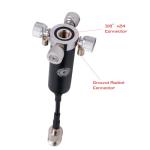 GRA-ULT01 MK3 Lightweight Portable Antenna Mast Mount Tripod Tower UHF SO239 + 3/8" - 24 + 1/4 Camera Connector for GRA-7350T CB HF Ham Radio Amateur Outdoor 3/8x24 | GABIL