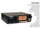 President McKinley AM/SSB CB Radio, 12/24V,40 Channel, NOAA Weather Alerts, Automatic SWR, ASC, Large LCD, NB, ANL, Hi-Cut Filters, VOX, Front Panel Loudspeaker, Clarifier, RF Power & Gain