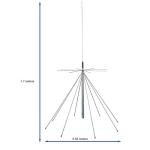 Discone Antennas D3000/ Scanner Antenna/CB UHF VHF Antennas 25-3000MHz for Scanner SDR Radio, Receive Transmit HF VHF UHF MW SW HF AIR FM FRS GMRS Antenna