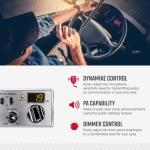 Cobra 25 LTD AM/FM Professional CB Radio – Compact, Easy to Operate, with Dual-Mode Access, 4-Watt Output, Full 40 Channels, Adjustable Dynamike Control and PA Capability, Black