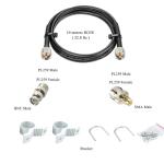 Discone Antennas D3000/ Scanner Antenna/CB UHF VHF Antennas 25-3000MHz for Scanner SDR Radio, Receive Transmit HF VHF UHF MW SW HF AIR FM FRS GMRS Antenna