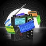 Raddy RF919 SSB Shortwave Radio with NOAA Weather Band, Full Band FM AM SW VHF UHF AIR CB WB and SSB Receiver, with Antenna Tuner, 3 External Antenna Ports, 5000mAh Rechargeable Battery (Black)