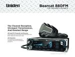 Uniden Bearcat 880FM CB Radio, 40 Channels with Dual-Mode AM/FM, Large Easy-to-Read Backlit 7-Color LCD Display, Backlit Knobs/Buttons, NOAA Weather Alert, PA/CB Switch, and Wireless Mic Compatible