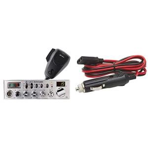 Cobra 29 LTD Professional CB Radio, Black & RoadPro RPPS-220 Platinum Series 12V 3-Pin Plug Fused Replacement CB Power Cord