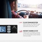 Cobra 19 MINI CB Radio & Cobra HGA1500 42 Inch Magnetic Mount CB Antenna: Dual-Mode AM/FM, 440 Channels, VOX, Auto Squelch, Auto Power, 4-Watt Output, Long-Range Antenna for Clear Signal, Black