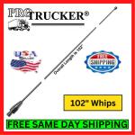 Pro Trucker 102SSWA 102" CB Ham Radio Antenna Stainless Steel Whip Heavy Duty
